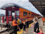 Milwaukee Road Cartias Observation passenger car - St Paul MN Depot days May 2023